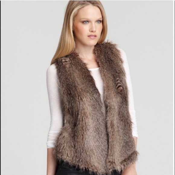 Ella Moss Jackets & Blazers - Ella Moss Faux Fur Vest